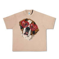 Burro Saint bernard with love glasses Urban Heavy Tee - RanaPortraitStore