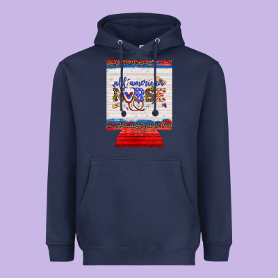 All American Nurse 12 Oz Regular Can Cooler Heavyweight Hoodie Designed By Artiststas