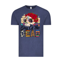 Vintage Denim Day of the dead skeleton Vintage Tee - RanaPortraitStore