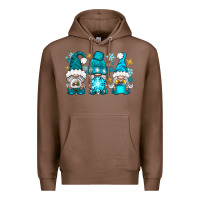 Chestnut winter gnomies Premium Hoodie - NancyCooperArtShop