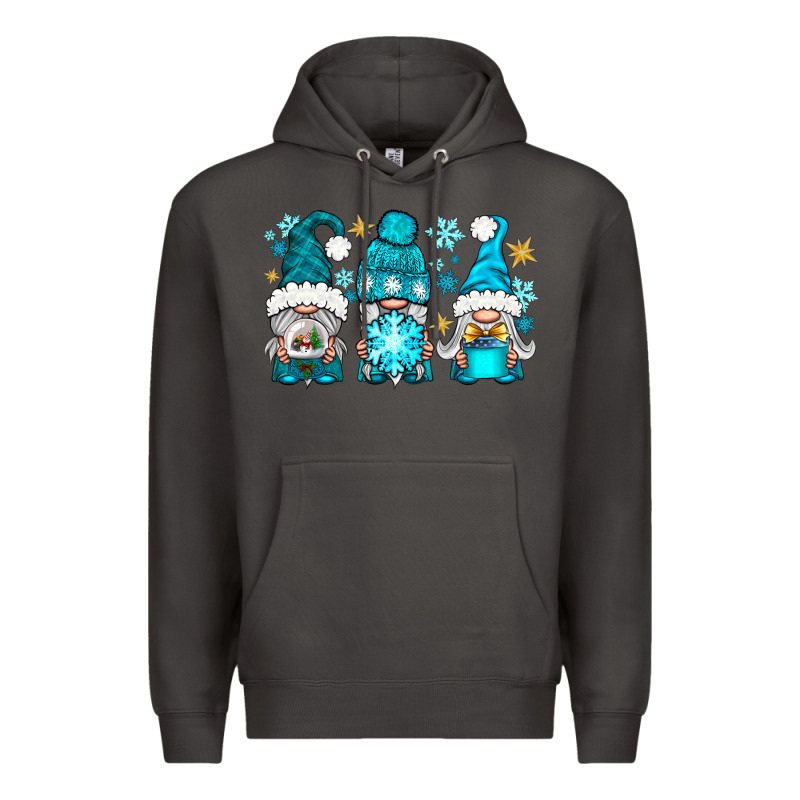 Winter Gnomies Premium Hoodie by NancyCooperArtShop | Teevron