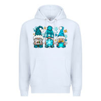 White winter gnomies Premium Hoodie - NancyCooperArtShop
