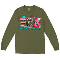 Army Green pca patient care assistant Long Sleeve Tee - Zillion Design Studio