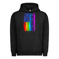 Pigment Black Pride LGBTQ+ American Flag Urban Hoodie - BundleAndBundleShop