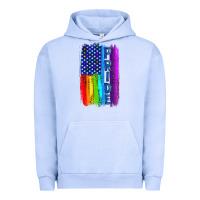 Pigment Grape Ice Pride LGBTQ+ American Flag Urban Hoodie - BundleAndBundleShop