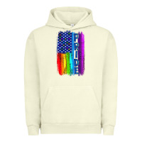 Pride Lgbtq+ American Flag Urban Hoodie | Teevron