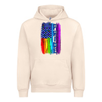 Sandshell Pride LGBTQ+ American Flag Urban Hoodie - BundleAndBundleShop