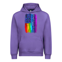 Tulip Pride LGBTQ+ American Flag Urban Hoodie - BundleAndBundleShop