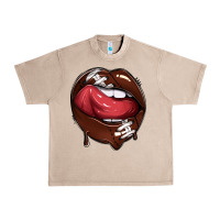 French Oak sports lips american football Urban Heavy Tee - texasbilliewilder