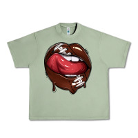 Oil Green sports lips american football Urban Heavy Tee - texasbilliewilder