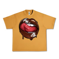 Peanut Butter sports lips american football Urban Heavy Tee - texasbilliewilder