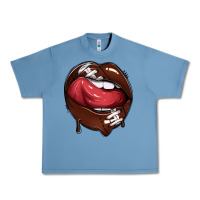 Pebble Blue sports lips american football Urban Heavy Tee - texasbilliewilder