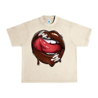 Sandshell sports lips american football Urban Heavy Tee - texasbilliewilder