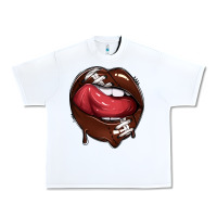 White sports lips american football Urban Heavy Tee - texasbilliewilder