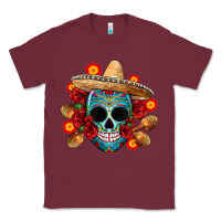 Burgundy mexico skull Classic Tee - CTS Tumbler Store