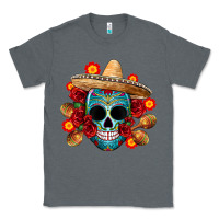 Charcoal Heather mexico skull Classic Tee - CTS Tumbler Store