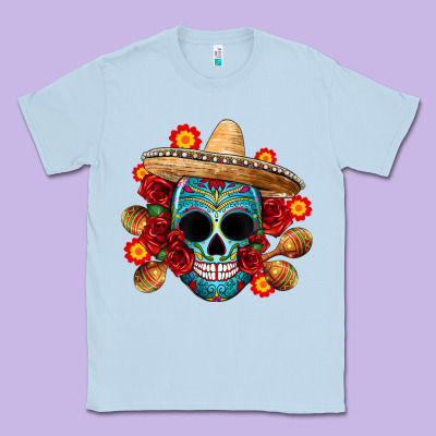 Mexico Skull Classic Tee Designed By Cts Tumbler Store