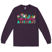 Plum orthodontist assistant Long Sleeve Tee - Zillion Design Studio