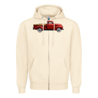 Sandshell western red truck right side view Zipper Hoodie - FaDigitalArtStudio