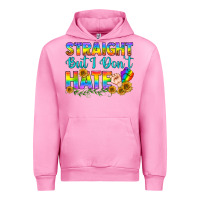 Fuchsia Pink LGBTQ+ Straight But I Don't Hate Urban Hoodie - BundleAndBundleShop