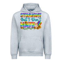 Heather Grey LGBTQ+ Straight But I Don't Hate Urban Hoodie - BundleAndBundleShop