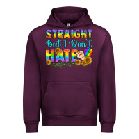 Mauve Wine LGBTQ+ Straight But I Don't Hate Urban Hoodie - BundleAndBundleShop