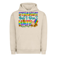 Pigment French Oak LGBTQ+ Straight But I Don't Hate Urban Hoodie - BundleAndBundleShop