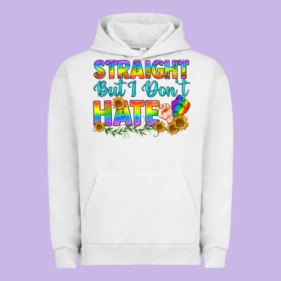 Lgbtq+ Straight But I Don't Hate Urban Hoodie Designed By Bundleandbundleshop