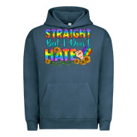 Pigment Midnight Navy LGBTQ+ Straight But I Don't Hate Urban Hoodie - BundleAndBundleShop