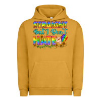 Pigment Peanut Butter LGBTQ+ Straight But I Don't Hate Urban Hoodie - BundleAndBundleShop