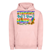 Pigment Salmon LGBTQ+ Straight But I Don't Hate Urban Hoodie - BundleAndBundleShop