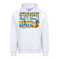 White LGBTQ+ Straight But I Don't Hate Urban Hoodie - BundleAndBundleShop