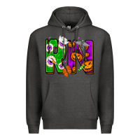 Charcoal Heather halloween rn Premium Hoodie - NancyCooperArtShop