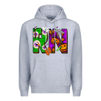 Heather Grey halloween rn Premium Hoodie - NancyCooperArtShop