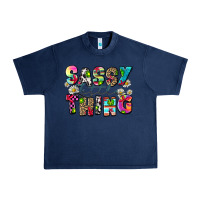 Navy sassy little thing Urban Heavy Tee - Zillion Design Studio