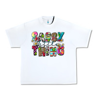 White sassy little thing Urban Heavy Tee - Zillion Design Studio
