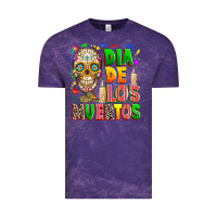 Cloud Purple Dia de los muertos Vintage Tee - RanaPortraitStore