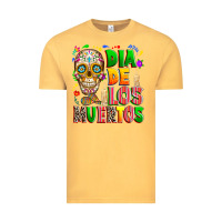 Vintage Mustard Dia de los muertos Vintage Tee - RanaPortraitStore