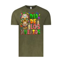 Vintage Olive Dia de los muertos Vintage Tee - RanaPortraitStore