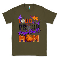 Army Green loud and proud basketball mom Classic Tee - Zillion Design Studio