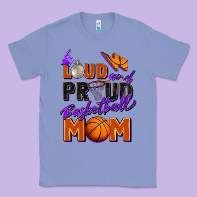 Loud And Proud Basketball Mom Classic Tee Designed By Zillion Design Studio