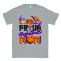 Heather Grey loud and proud basketball mom Classic Tee - Zillion Design Studio