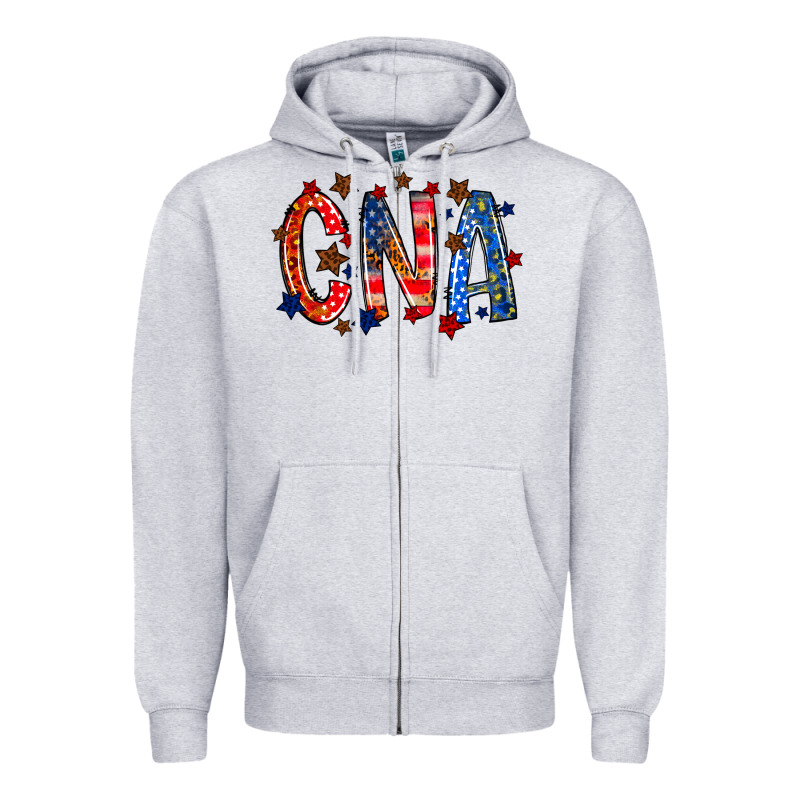 Cna America Zipper Hoodie by RacoonDesign | Teevron