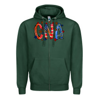 Sports Green cna america Zipper Hoodie - RacoonDesign