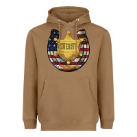 Toasted Coconut sheriff american flag Heavyweight Hoodie - JahusDesignShop