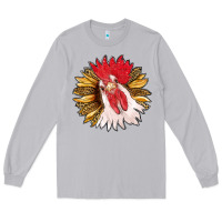 Moon Dust sunflower with rooster Long Sleeve Tee - RanaPortraitStore