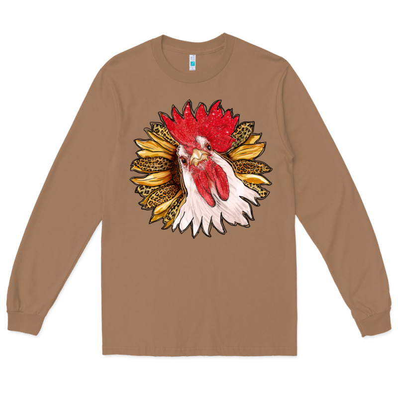 Sunflower With Rooster Long Sleeve Tee by RanaPortraitStore | Teevron
