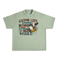 Oil Green living life somewhere between jesus take the wheel Urban Heavy Tee - Zillion Design Studio