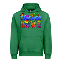 Emerald Pride LGBTQ+ Choose Love Urban Hoodie - BundleAndBundleShop