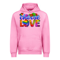 Fuchsia Pink Pride LGBTQ+ Choose Love Urban Hoodie - BundleAndBundleShop